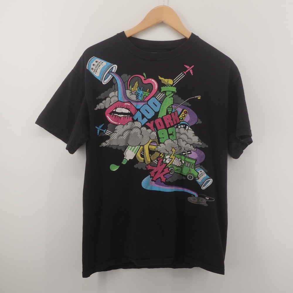 Zoo York T-Shirt Mens XL Black Graphic NYC Skate Streetwear Y2K Good